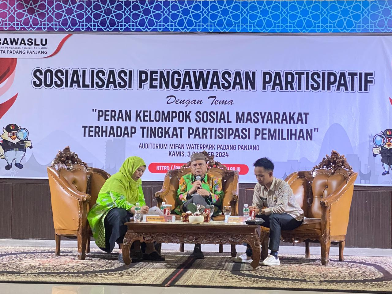 Kelompok Sosial Masyarakat Ikuti Sosialisasi Pengawasan Partisipatif Pemilihan Tahun 2024