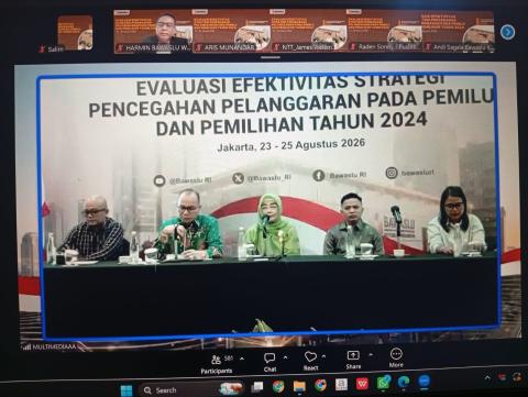 – Bawaslu Kota Padang Panjang mengikuti kegiatan Evaluasi Efektivitas Strategi Pencegahan Pelanggaran pada Pemilu dan Pemilihan Tahun 2024 
