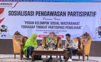 Kelompok Sosial Masyarakat Ikuti Sosialisasi Pengawasan Partisipatif Pemilihan Tahun 2024