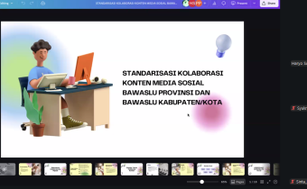 Humas Bawaslu Padang Panjang Ikuti Rakor Kolaborasi Konten Bersama Bawaslu RI