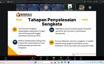 Bawaslu Kota Padang Panjang berpartisipasi aktif dalam forum diskusi daring "Ngabuburit Pengawasan" pada Jumat (27/02/2026).