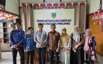 Koordinasi terkait implementasi Reformasi Birokrasi (RB) ke Dinas Perpustakaan dan Kearsipan Kota Padang Panjang pada Kamis (16/04/2026).