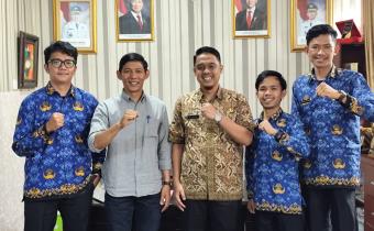 Koordinasi ke Kantor BPBD Kesbangpol Kota Padang Panjang pada Kamis, 16 April 2026.