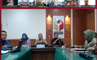 Bawaslu Kota Padang Panjang mengikuti Rapat Penyusunan Kajian Hukum pada Kamis (25/06/2026)