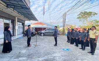 Bawaslu Kota Padang Panjang kembali menggelar apel pagi rutin pada Senin (29/06/2026).