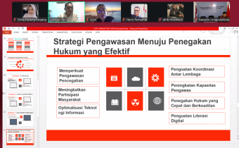 Program SEPAKAT dengan tema “Tantangan dan Strategi Pengawasan Menuju Penegakan Hukum Pemilu”.