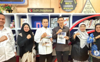 Bawaslu kota Padang Panjang menghadirkan Pojok Pengawasan di Perpustakaan Daerah Kota Padang Panjang