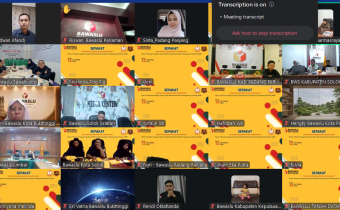Bawaslu Kota Padang Panjang mengikuti kegiatan SEPAKAT (Senin Pengawas Berkomitmen dan Bermartabat) secara daring pada Senin (12/10/2026)