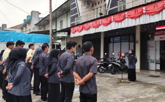  Bawaslu Kota Padang Panjang kembali menggelar apel rutin mingguan pada Senin pagi (07/09/2026)